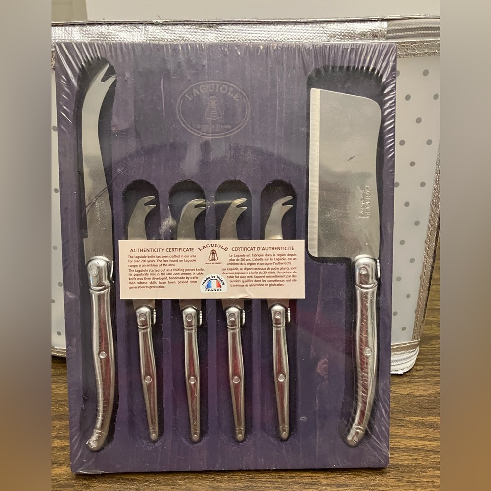 Laguiole Silver Cheese Knife Set